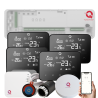 Kit automatizare incalzire pardoseala wireless Q20, controller 8 zone, 4 termostate wireless, 8 actuatoare NC, e-Hub, Smart