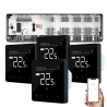 Q10 Underfloor Heating Automation Kit, Smart Management and Monitoring for 8 Zones, 4 Wired Recessed Q40 Thermostats