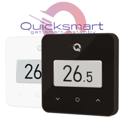 Q20 Underfloor Heating Automation, 8-zone Controllers, 4 Q30 Wireless Thermostats, 8 NC Actuators, Glass Touch Panel, Smart