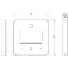 Termostat centrala Q30 Wireless, Acumulatori Li-ion, Ecran e-Ink, Panou tactil sticla, Smart, Negru